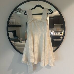 Little White Dress (Mable) mini bow dress